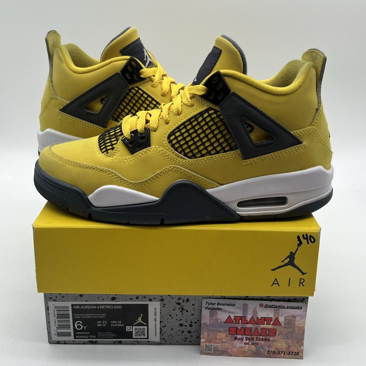 Jordan Brand Air Jordan 4 lightning Size US 6 / EU 39 - 1 Thumbnail