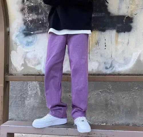 Japanese Brand × Vintage Purple vintage streetwear jeans Size US 32 / EU 48 - 2 Thumbnail