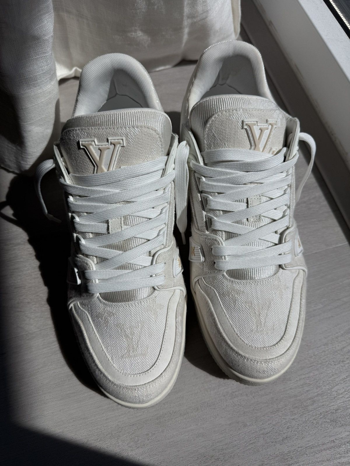 Louis Vuitton LV Trainers Denim Monogram size LV8.5 Size US 8.5 / EU 41-42 - 14 Thumbnail