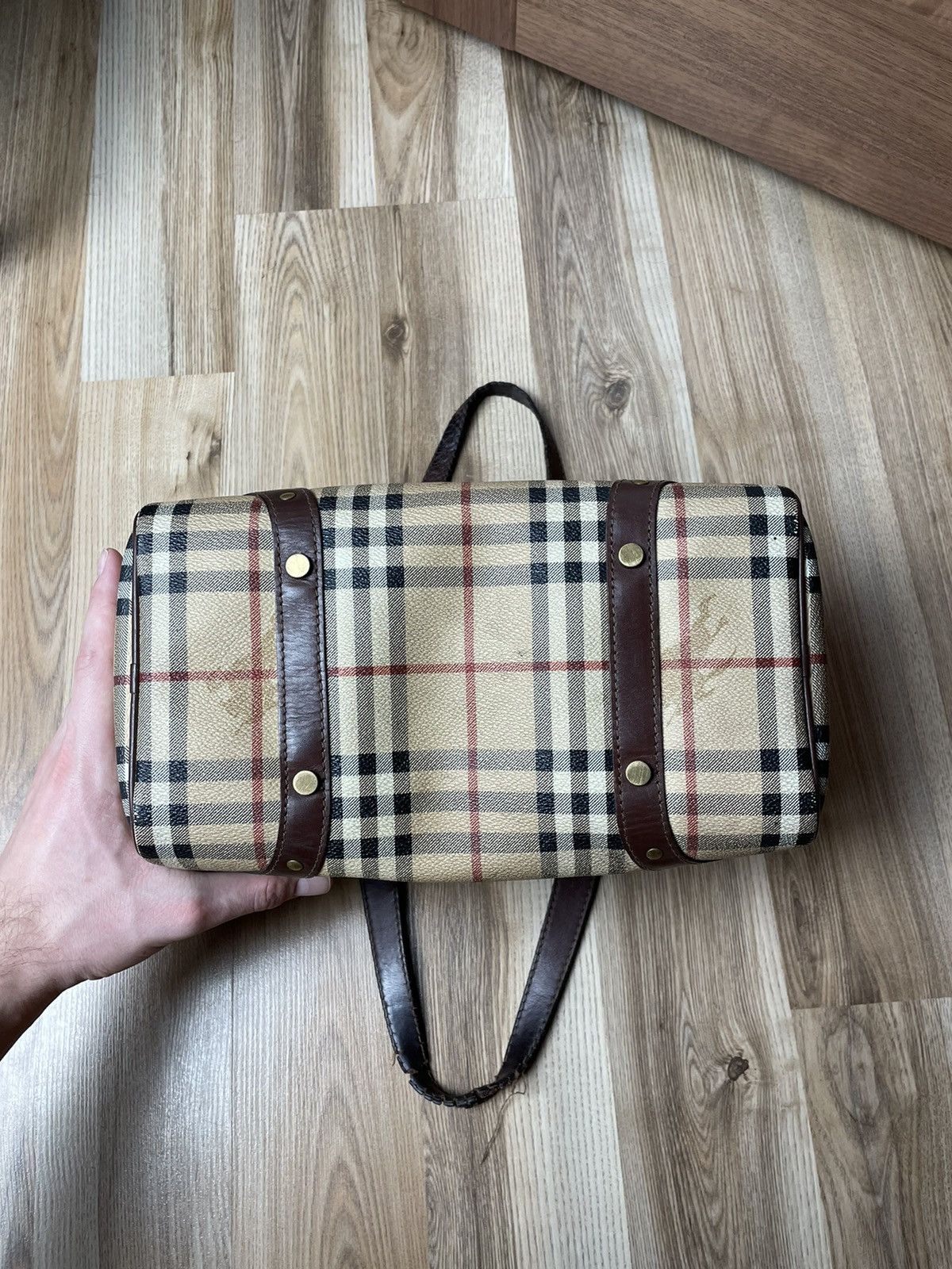 Burberry × Vintage Burberry Boston Nova Check Handbag Size ONE SIZE - 7 Thumbnail