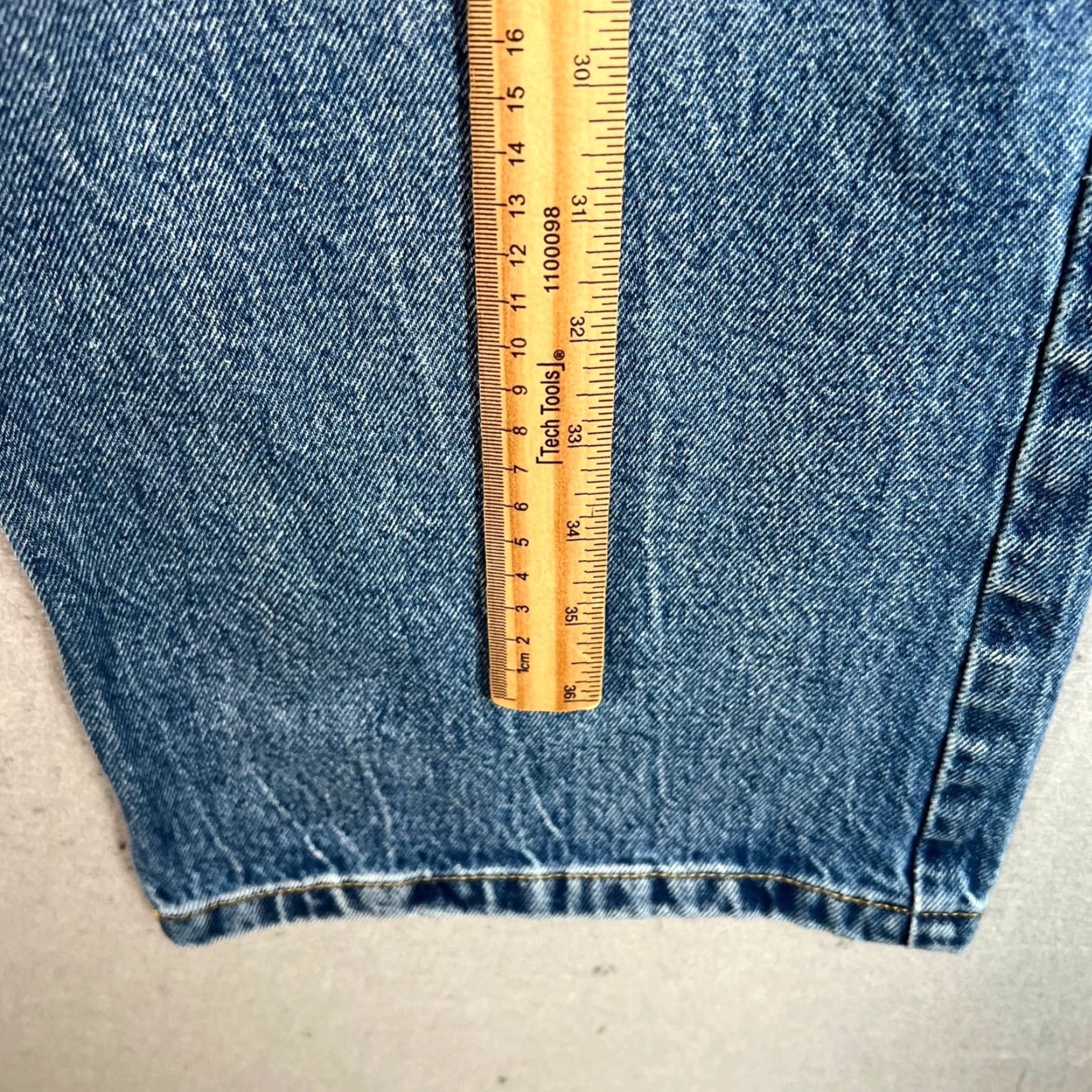 Denime Tageechita Women's Jeans Denim Blue Cotton Mid-Rise Straight 29 In Inseam Size M Size 32" / US 10 / IT 46 - 7 Thumbnail