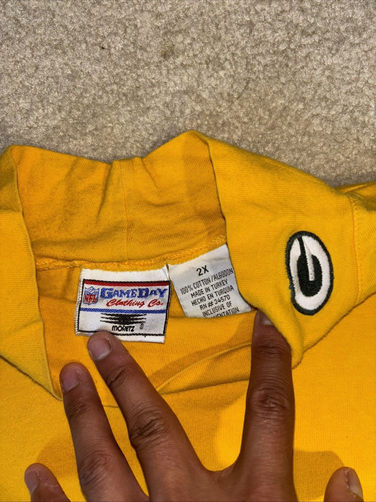 NFL Vintage Green Bay Packers Football Shirt Mens XXL Mockneck Size US XXL / EU 58 / 5 - 3 Thumbnail