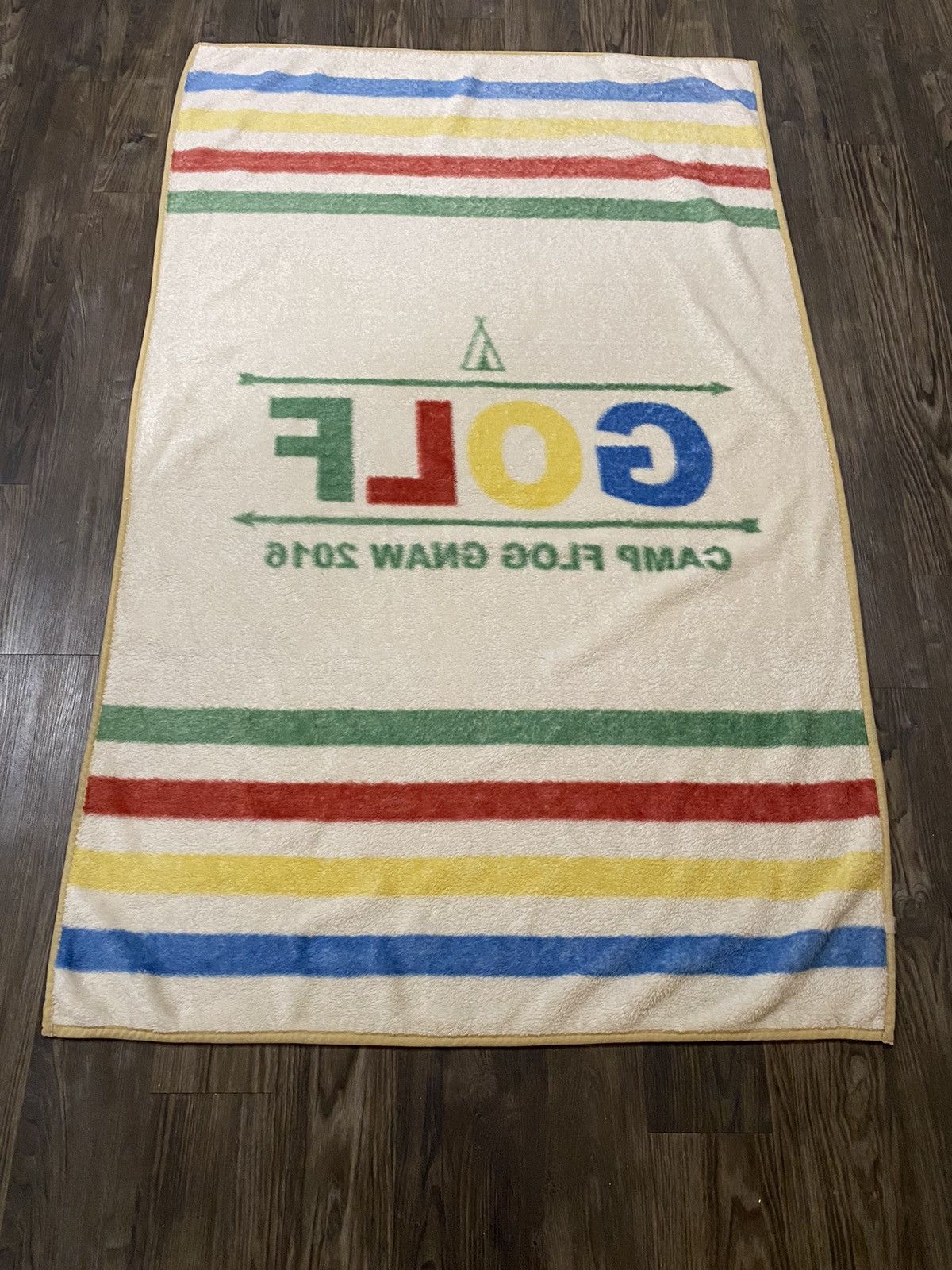 Golf Wang × Odd Future × Tyler The Creator Golf Wang Camp Flog Gnaw Blanket VIP 2016 Concert Size ONE SIZE - 4 Thumbnail