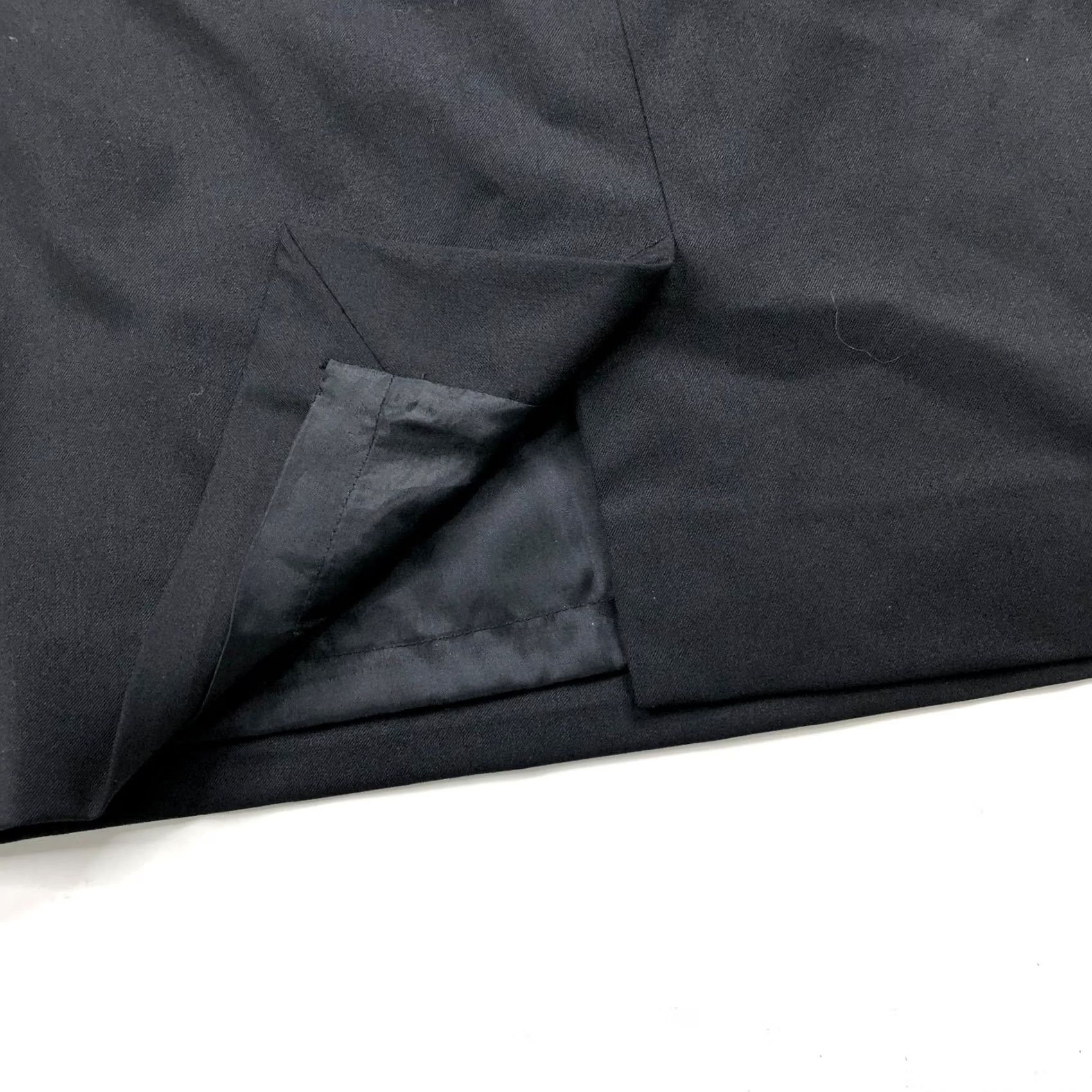 Vintage Lafayette 148 New York Skirt Wool Blend Zip Mini Black 0 Womens Short 7.25 Inseam Mint PLS READ Size 25" / US 0 / IT 36 - 6 Thumbnail