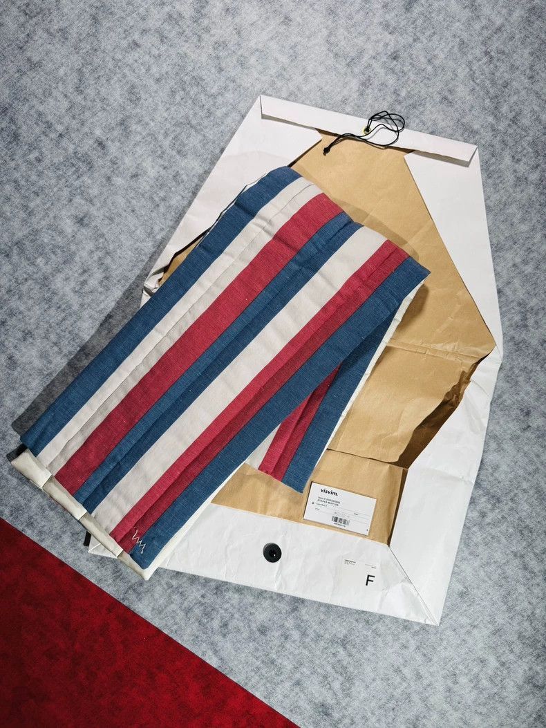 Visvim Visvim Stripes Muffler Scarf in Red Blue White-2506 Size ONE SIZE - 1 Thumbnail