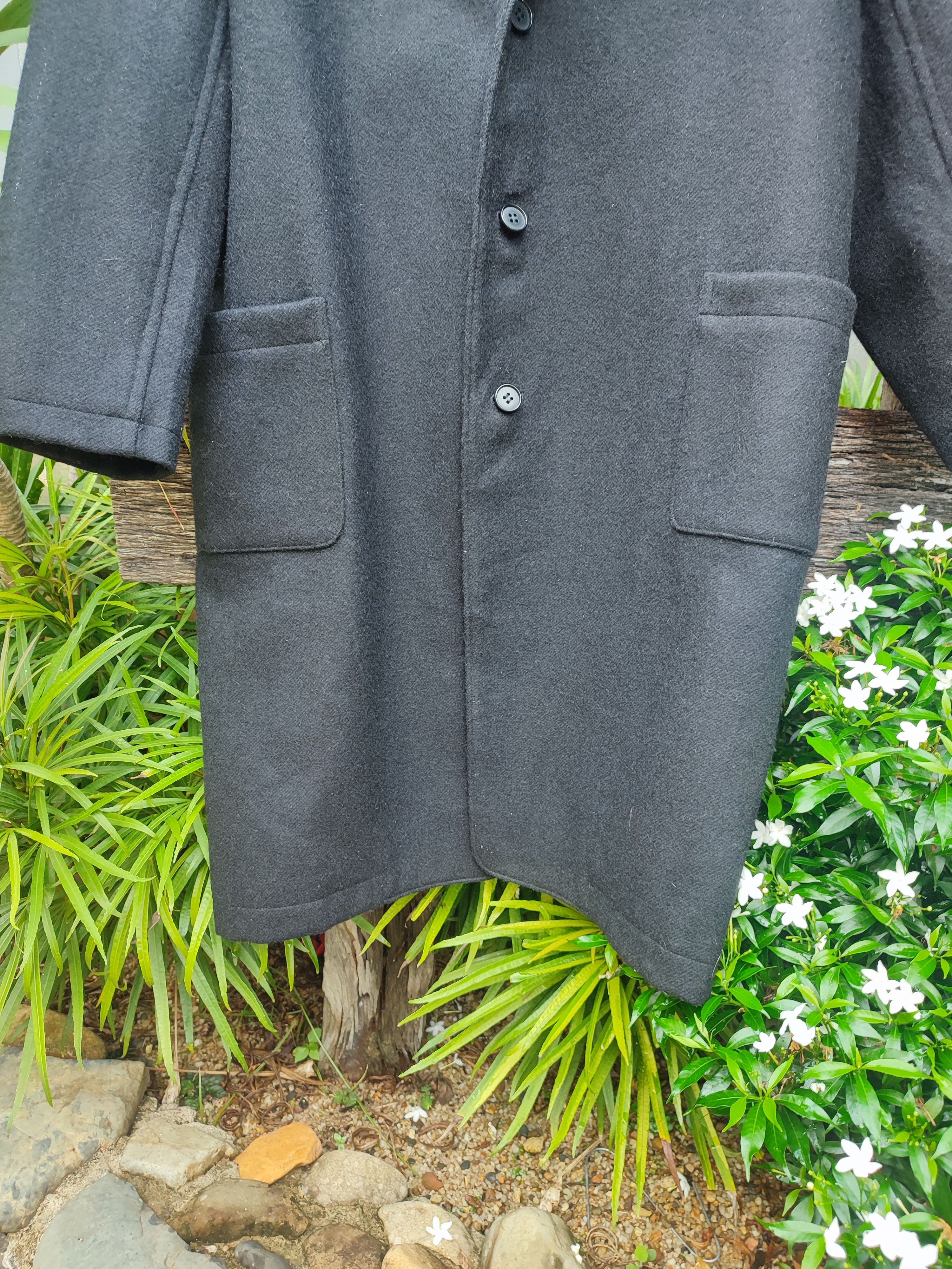 Yohji Yamamoto Y’s by Yohji Yamamoto Charcoal Wool Oversized Overcoat Size US XL / EU 56 / 4 - 5 Thumbnail