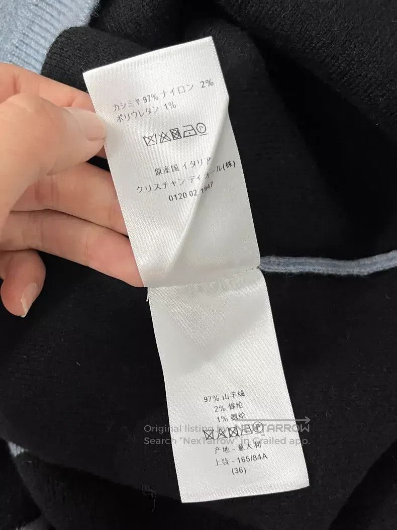 Dior Dior Hooded 8-character cashmere sweater Size XS / US 0-2 / IT 36-38 - 6 Thumbnail