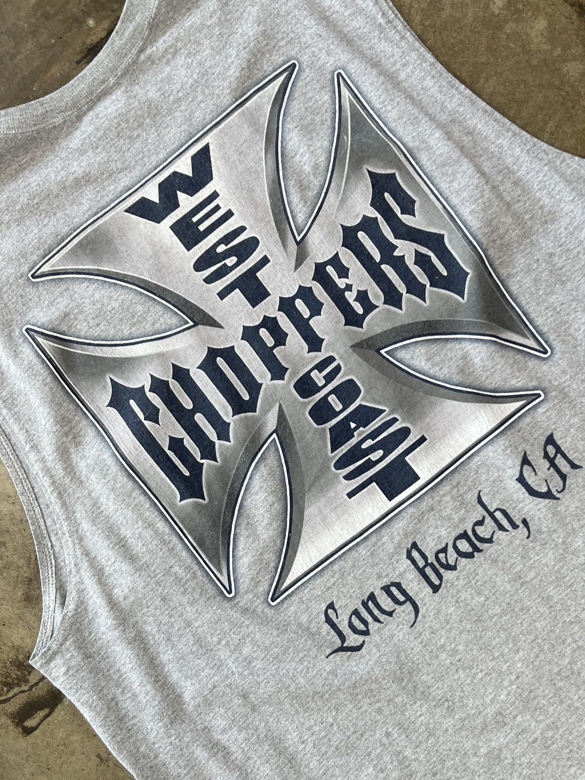 West Coast Choppers Vintage West Coast Choppers Cross Tee Cut Sleeve XXXL Size US XXL / EU 58 / 5 - 1 Thumbnail