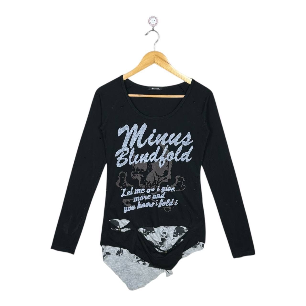 Japanese Brand Thrashed Mao Rico Skull Distressed Shirt Y2K Grunge Archive Size M / US 6-8 / IT 42-44 - 1 Thumbnail