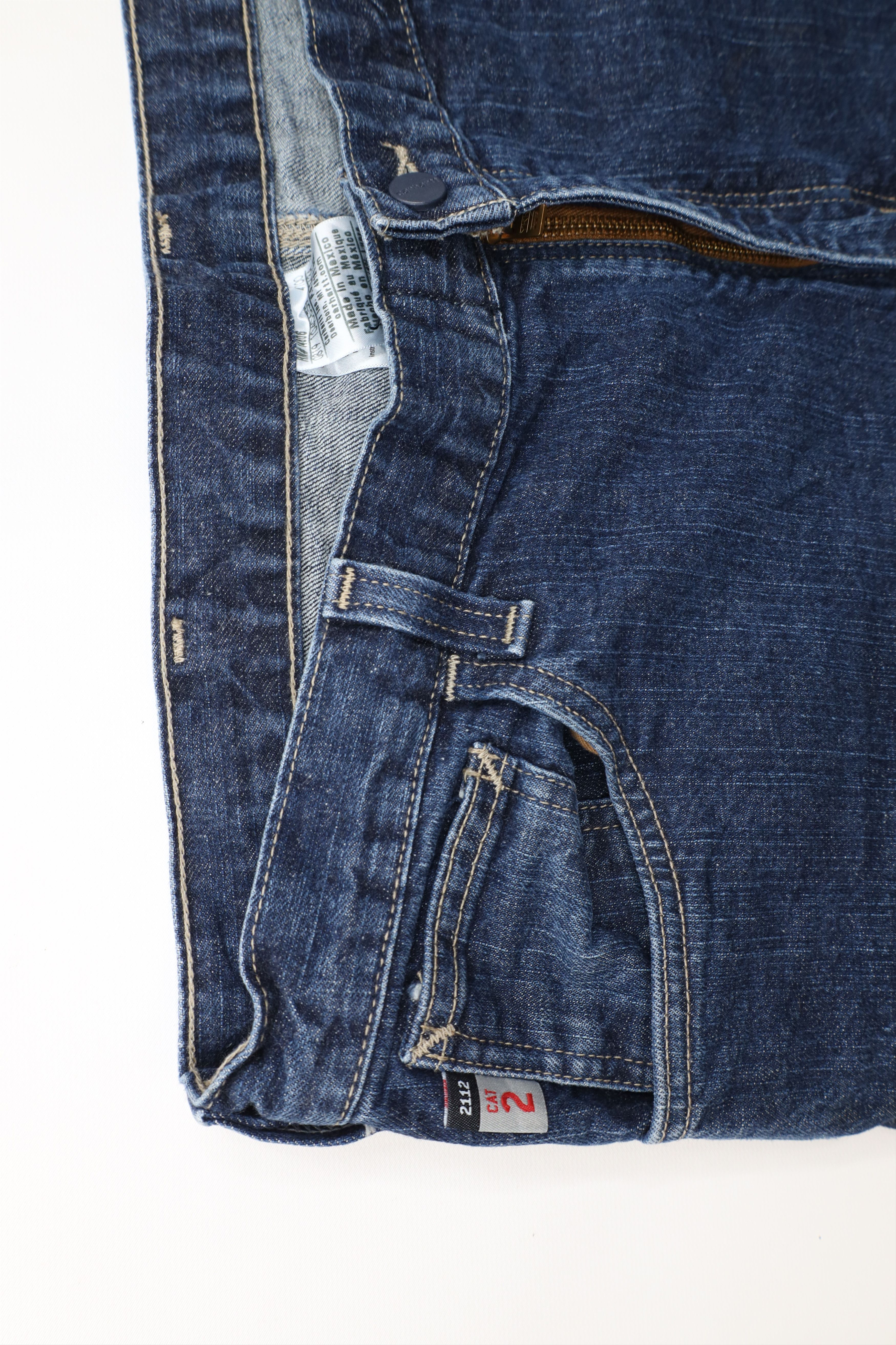 Carhartt × Vintage Vintage Y2K Carhartt FR Resistant Wide Leg Denim Jeans Blue Size US 38 / EU 54 - 9 Thumbnail