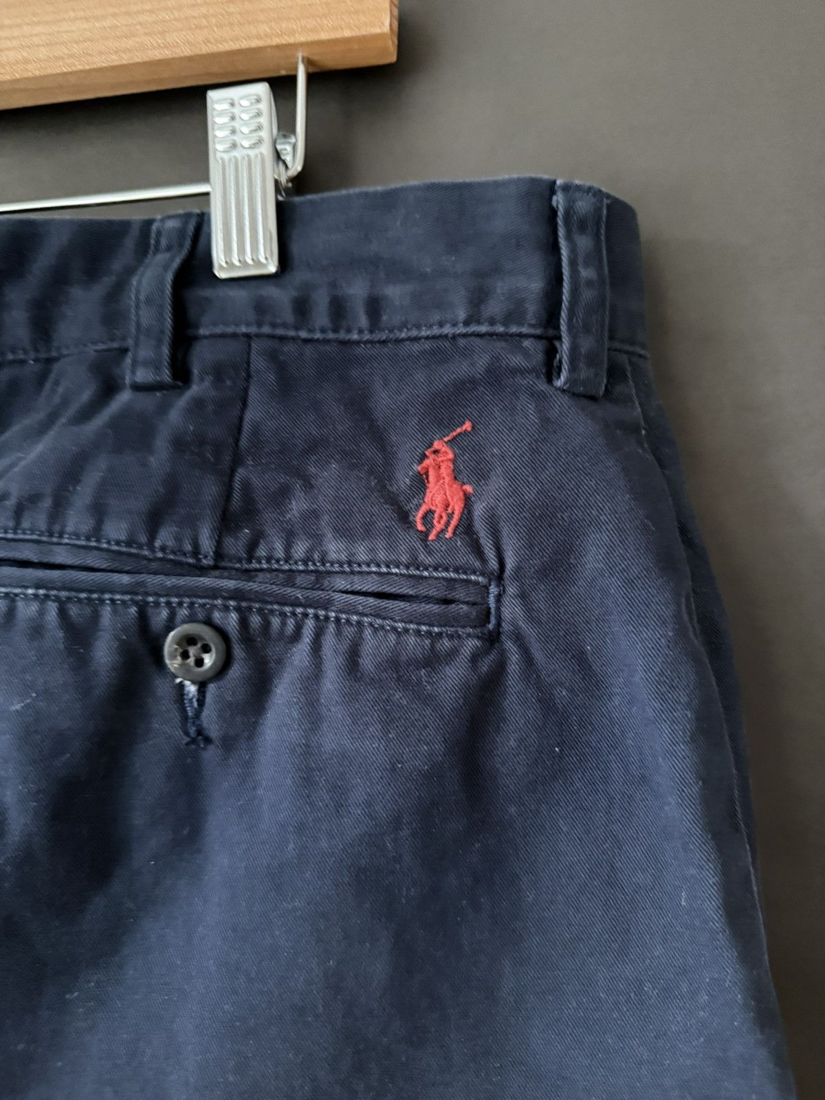 Polo Ralph Lauren Vintage 00s Navy Prospect Pant Chino 100% Cotton Size US 38 / EU 54 - 5 Thumbnail