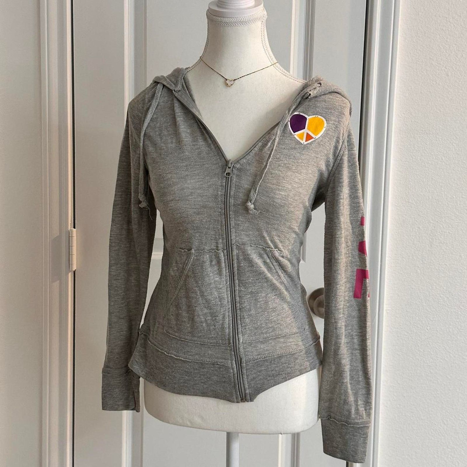 & Other Stories Y2K Size Medium Light Weight Thin 2000 Bedazzled Jacket Soft Size M / US 6-8 / IT 42-44 - 3 Thumbnail