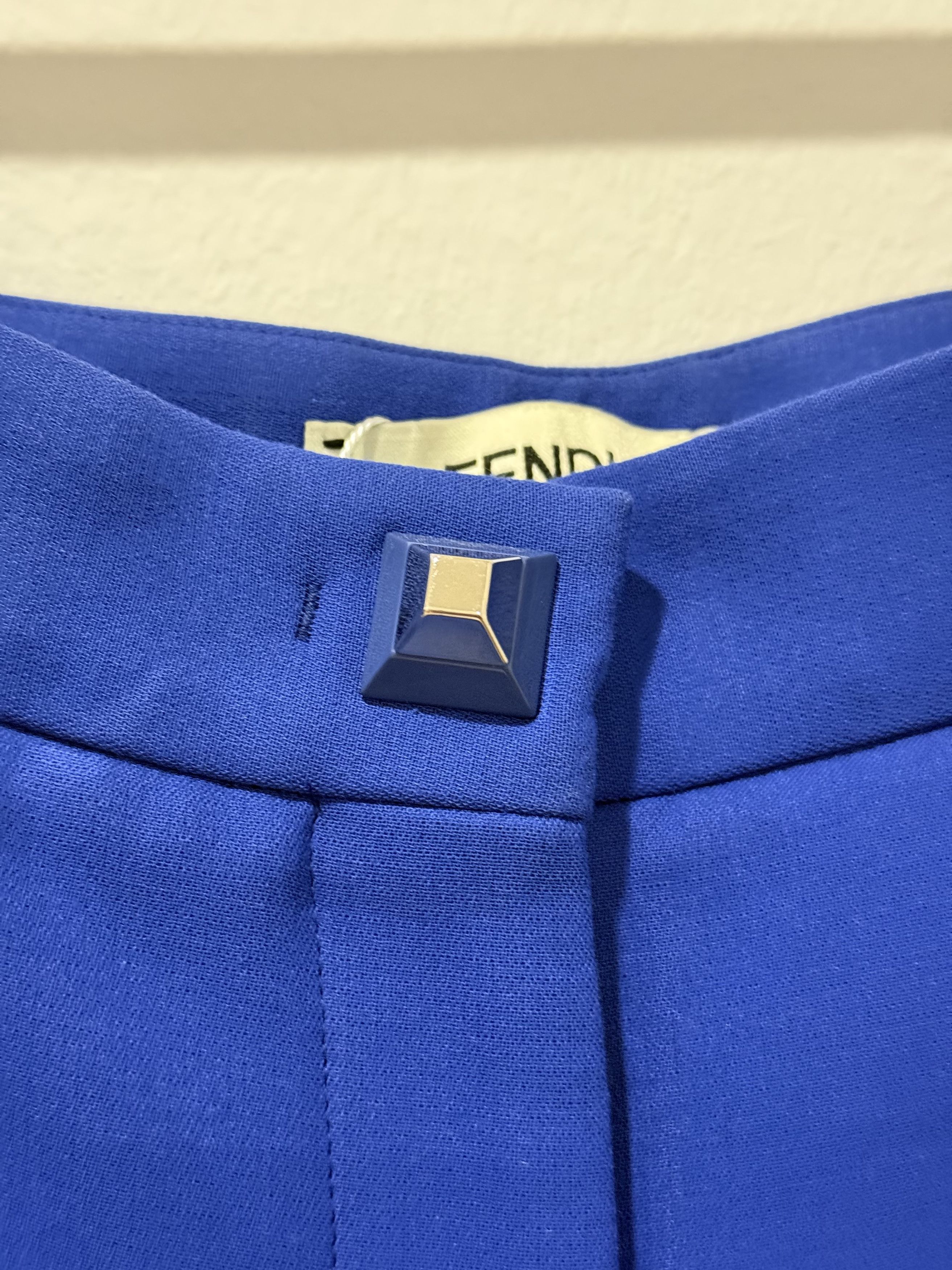 Fendi FENDI High Rise Blue Trousers Size 26" / US 2 / IT 38 - 3 Thumbnail