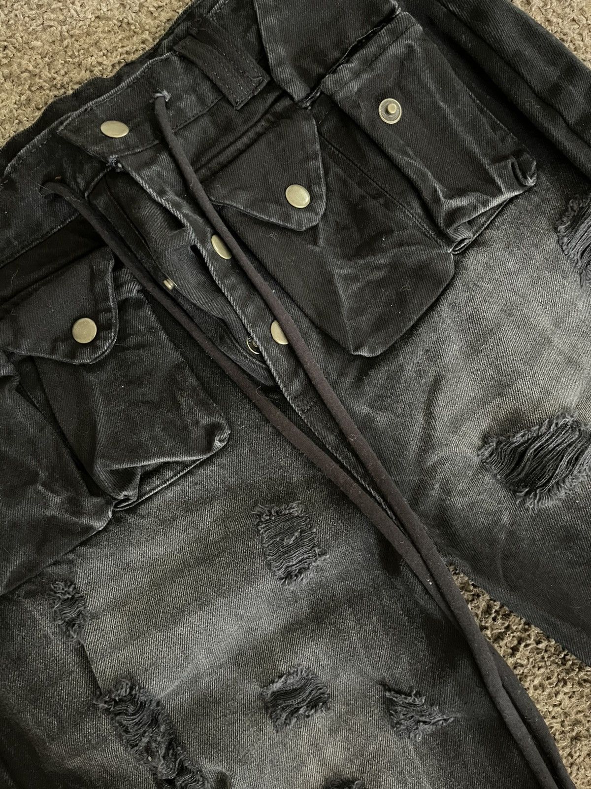 Other Dasyori distressed denim jeans flared Size US 34 / EU 50 - 2 Thumbnail