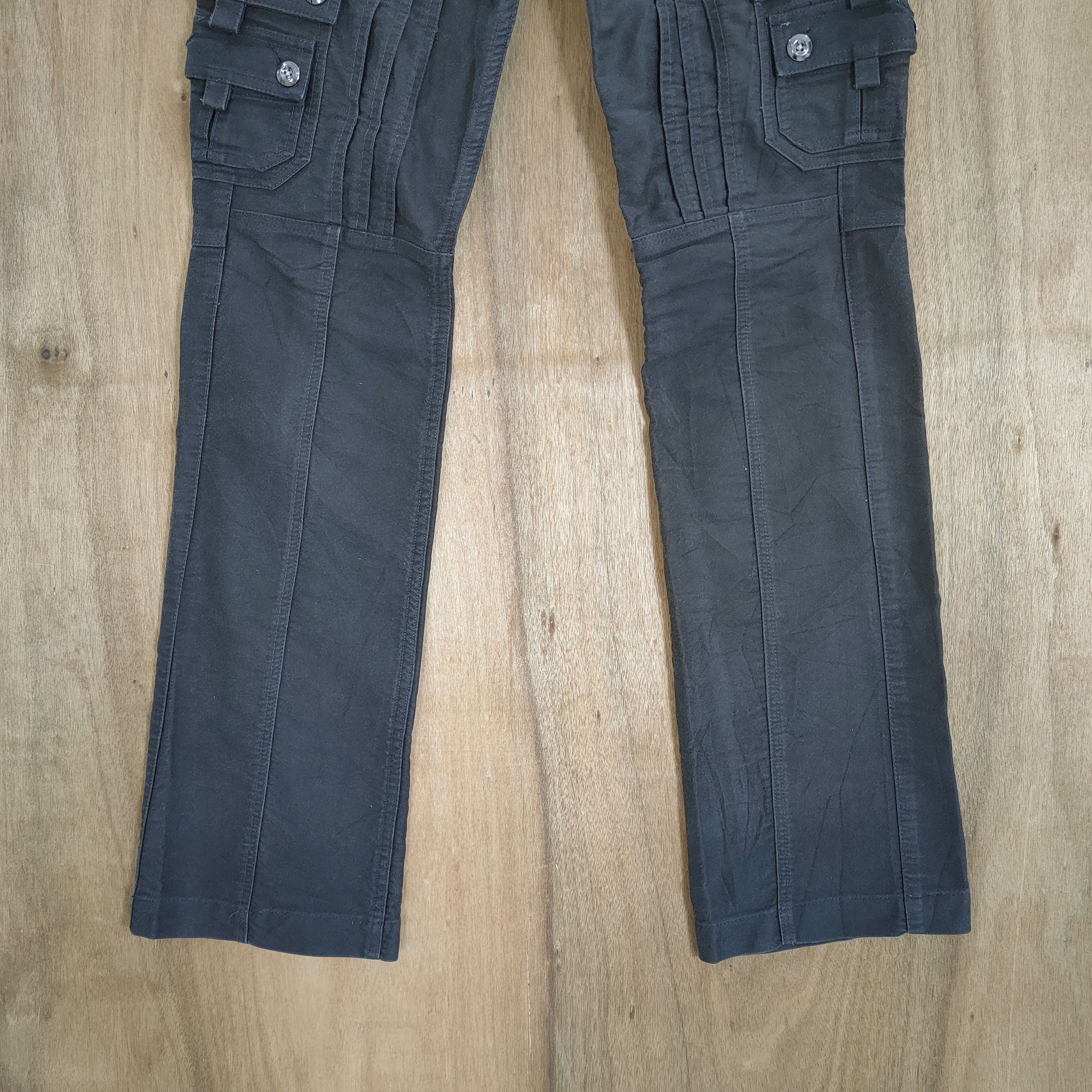 Japanese Brand VINTAGE NICOLE FLARE BROWN BONDAGE CARGO PANTS Size US 32 / EU 48 - 4 Thumbnail