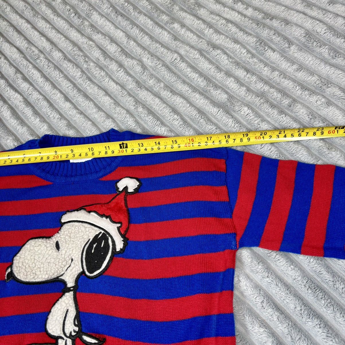 Peanuts PEANUTS Girls Youth Size XS Holiday Sweater Red/Blue Size XS / US 0-2 / IT 36-38 - 4 Thumbnail