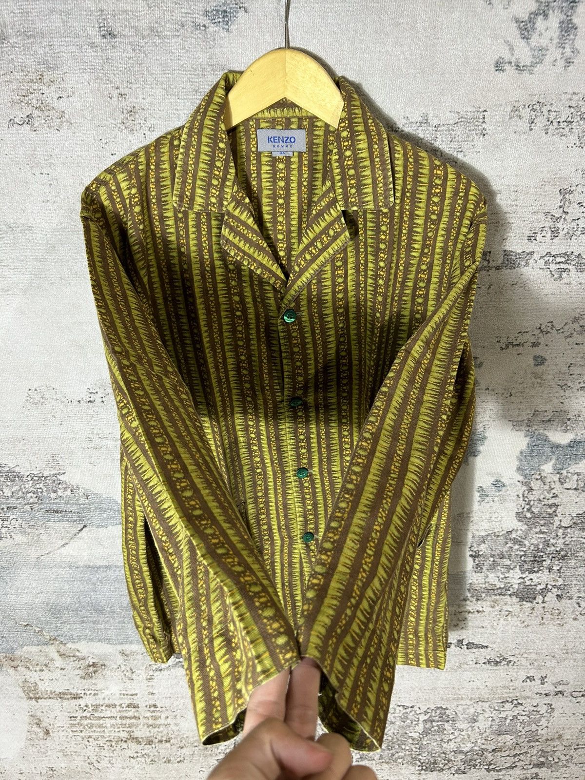 Japanese Brand × Kenzo × Vintage Rare Vintage Kenzo Design Buttons Shirt Size US L / EU 52-54 / 3 - 3 Thumbnail