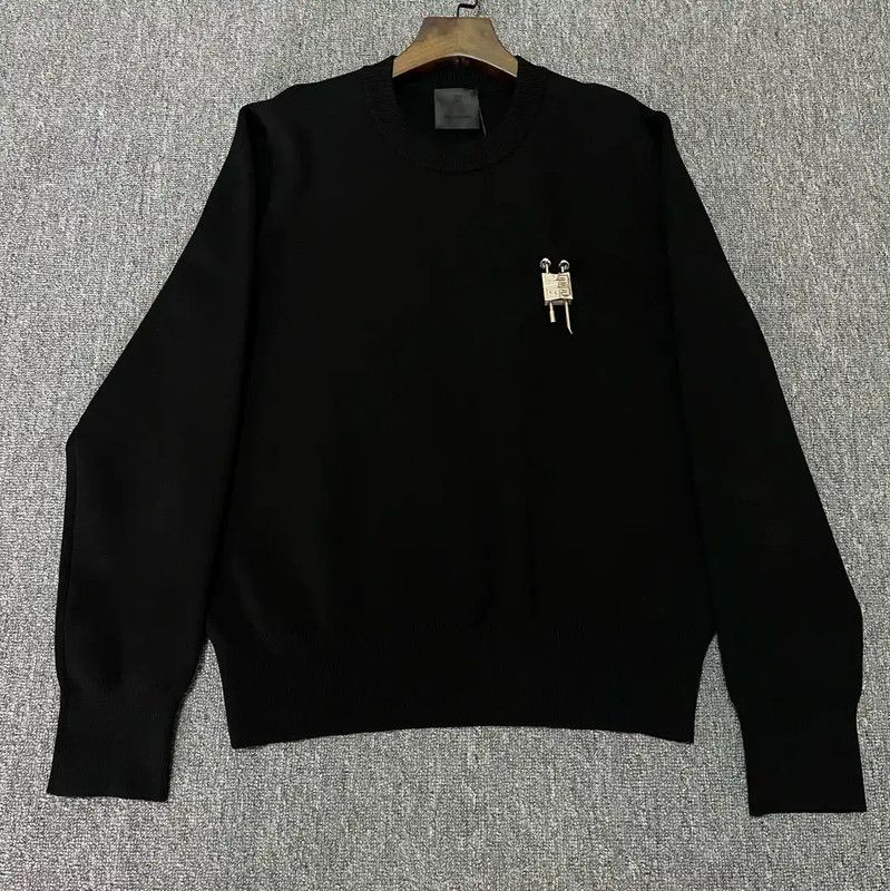 Givenchy Givenchy Black Men's Polyester Sweater 0089 Size US L / EU 52-54 / 3 - 1 Thumbnail