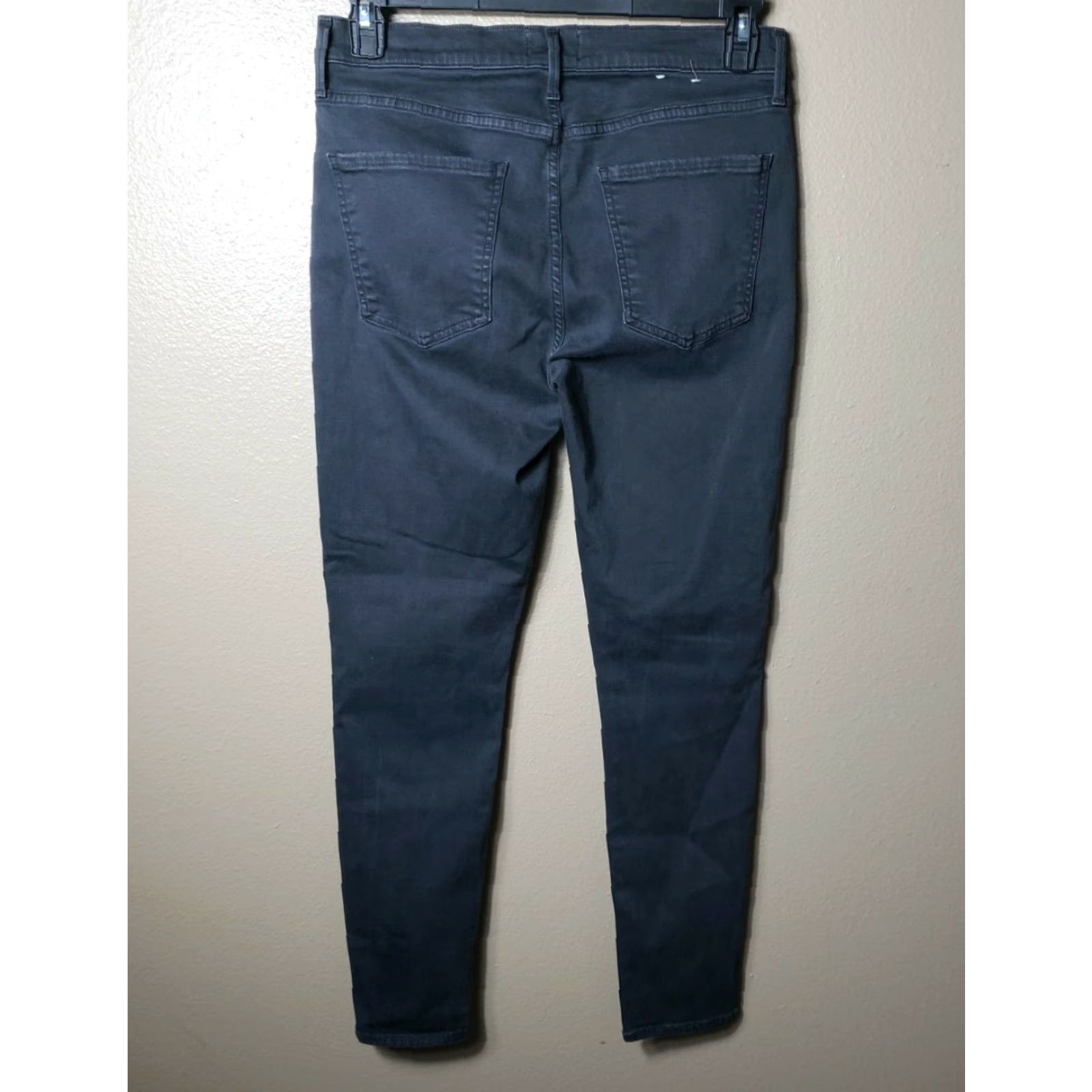 Agolde AGOLDE Sophie High Rise Skinny Jeans A003B-2085 Size 32 Black Cotton Blend Zipper Stretch Women Jeans Size 24" / US 00 / IT 34 - 3 Thumbnail