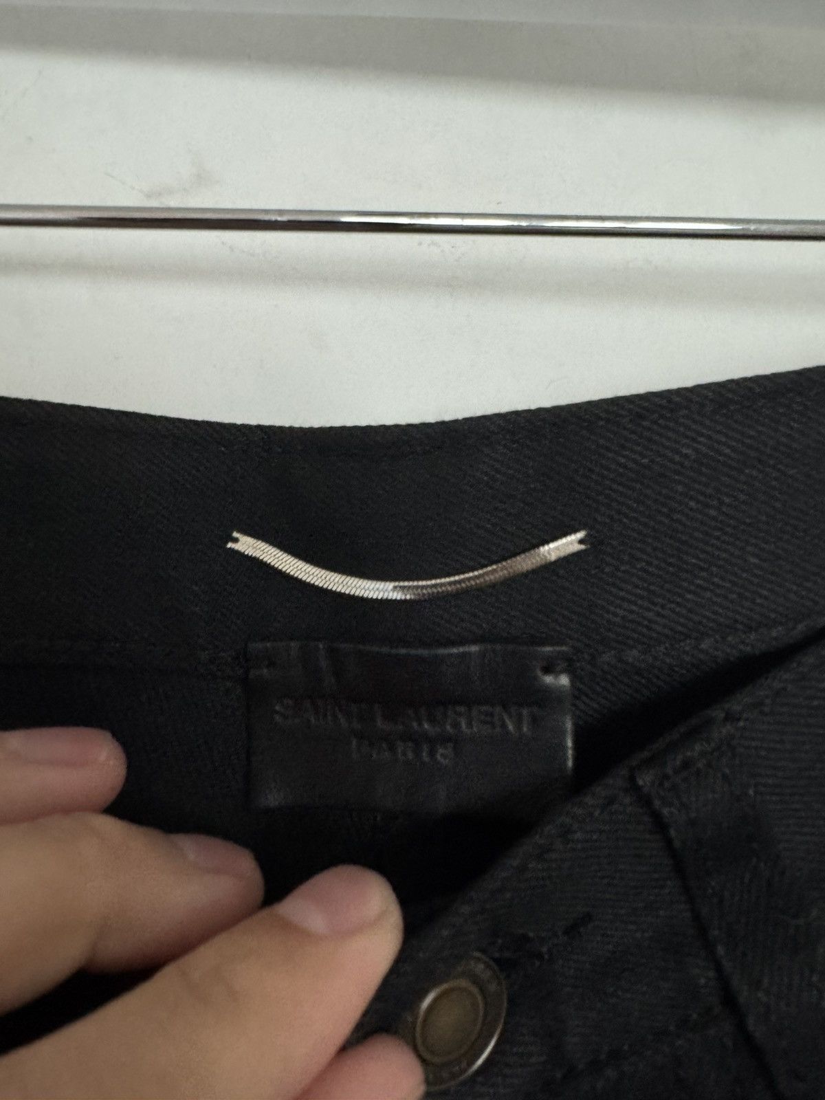 Saint Laurent Paris Waxed Logo D15 Denim Size US 30 / EU 46 - 3 Thumbnail