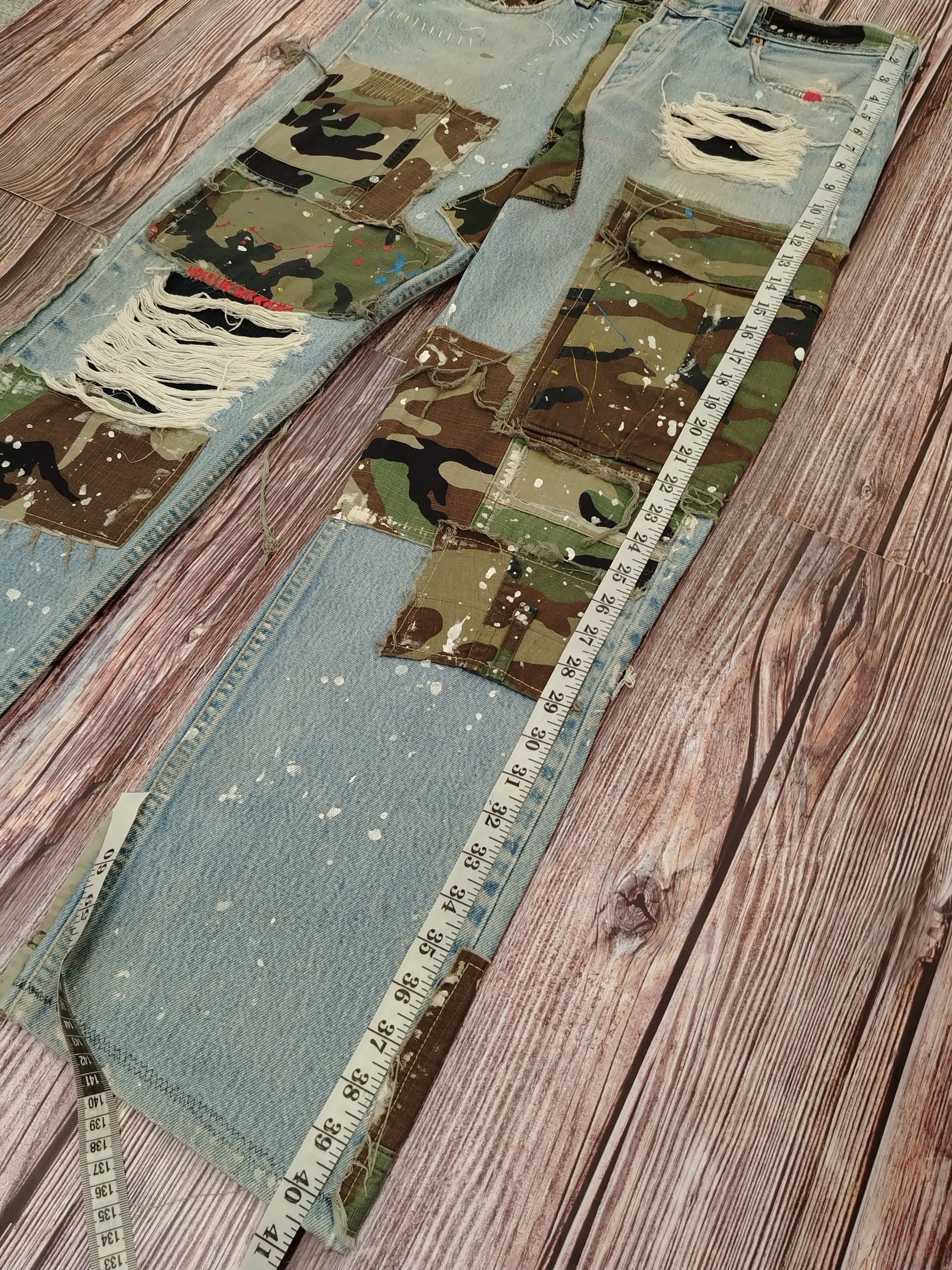Levi's Levis 501 Jeans Vintage ARTWORK Army Size US 33 - 9 Thumbnail