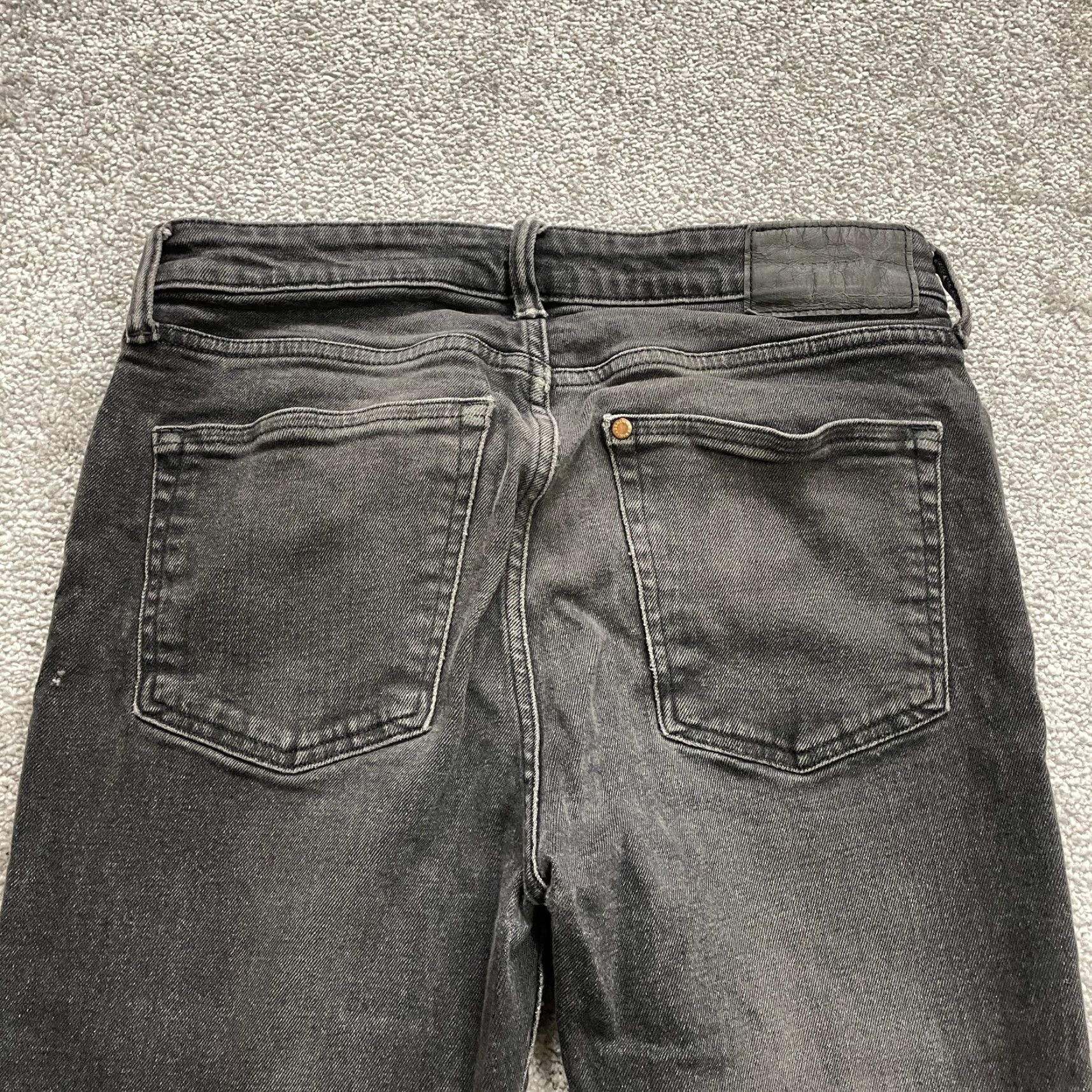 Denime & Denim Skinny Jeans Womens 30x30.5 Black High Rise Button Fly Casual Size 30" / US 8 / IT 44 - 4 Thumbnail
