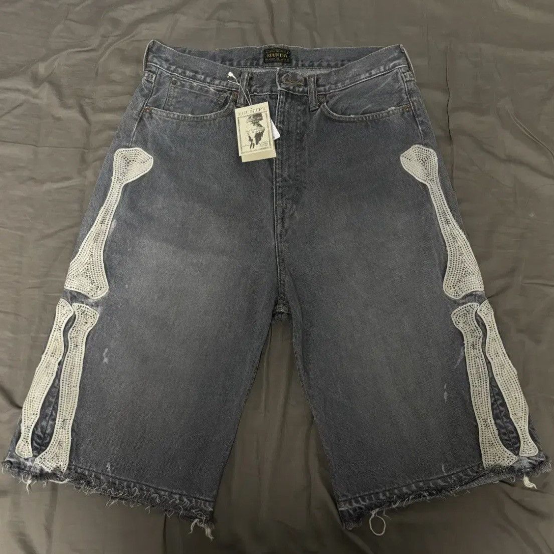 Kapital Kapital Bone Denim Shorts Size US 32 / EU 48 - 1 Thumbnail