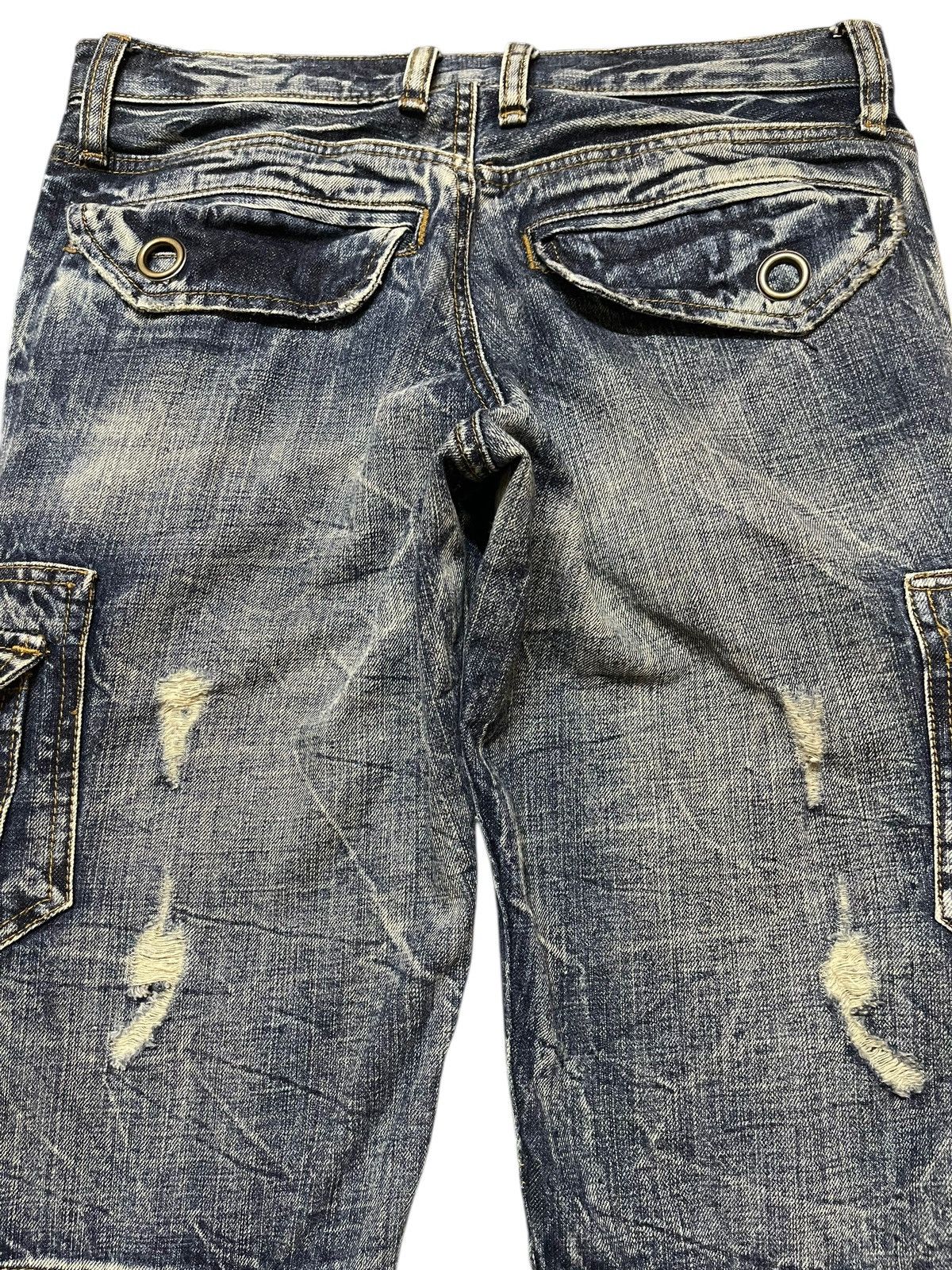 Vintage Japan Semantic Design Thunder Wash Avant Garde Flare