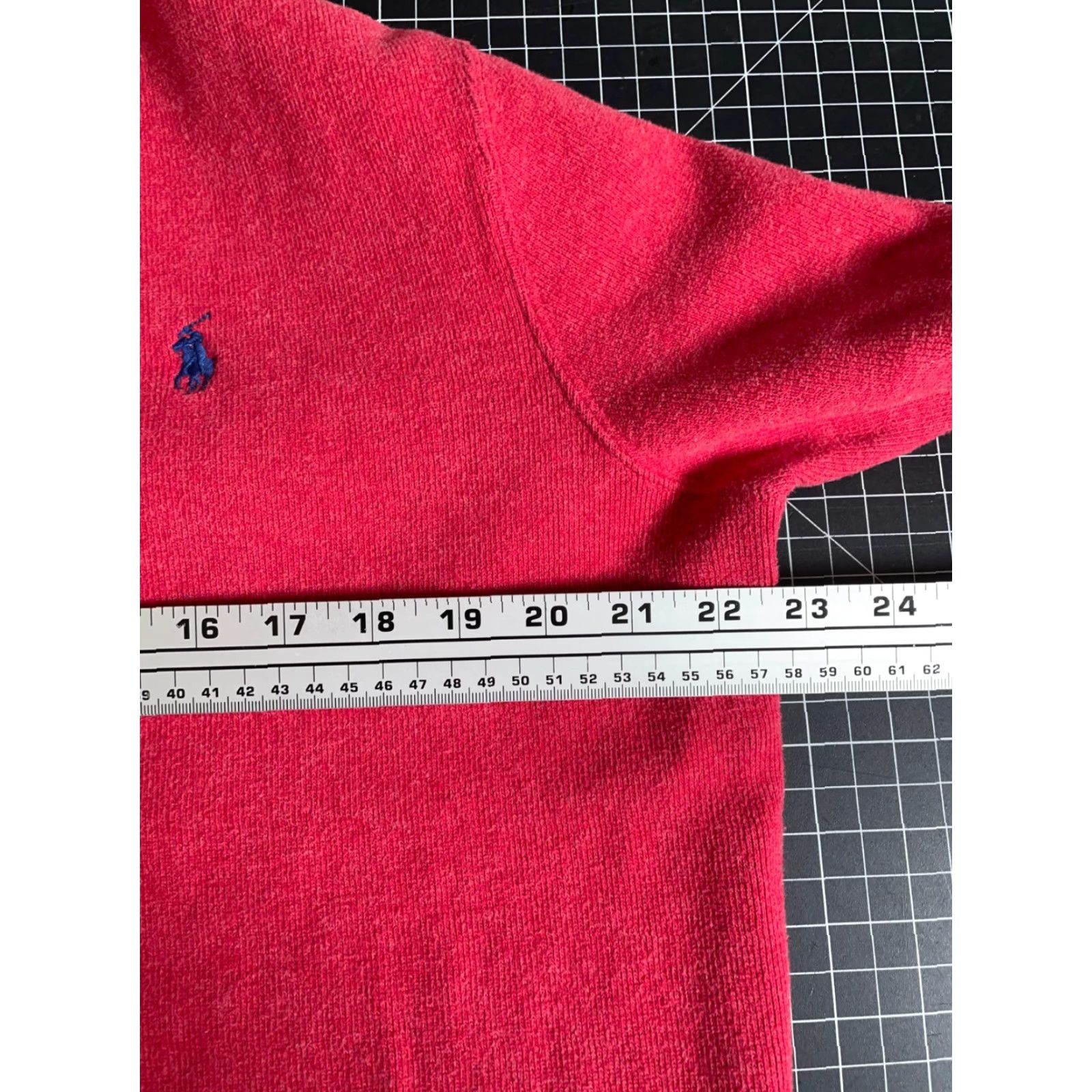 Polo Ralph Lauren Polo Ralph Lauren Sweater Men Large Red 1/4 Zip Cotton Pullover Knit Preppy Size US L / EU 52-54 / 3 - 5 Thumbnail