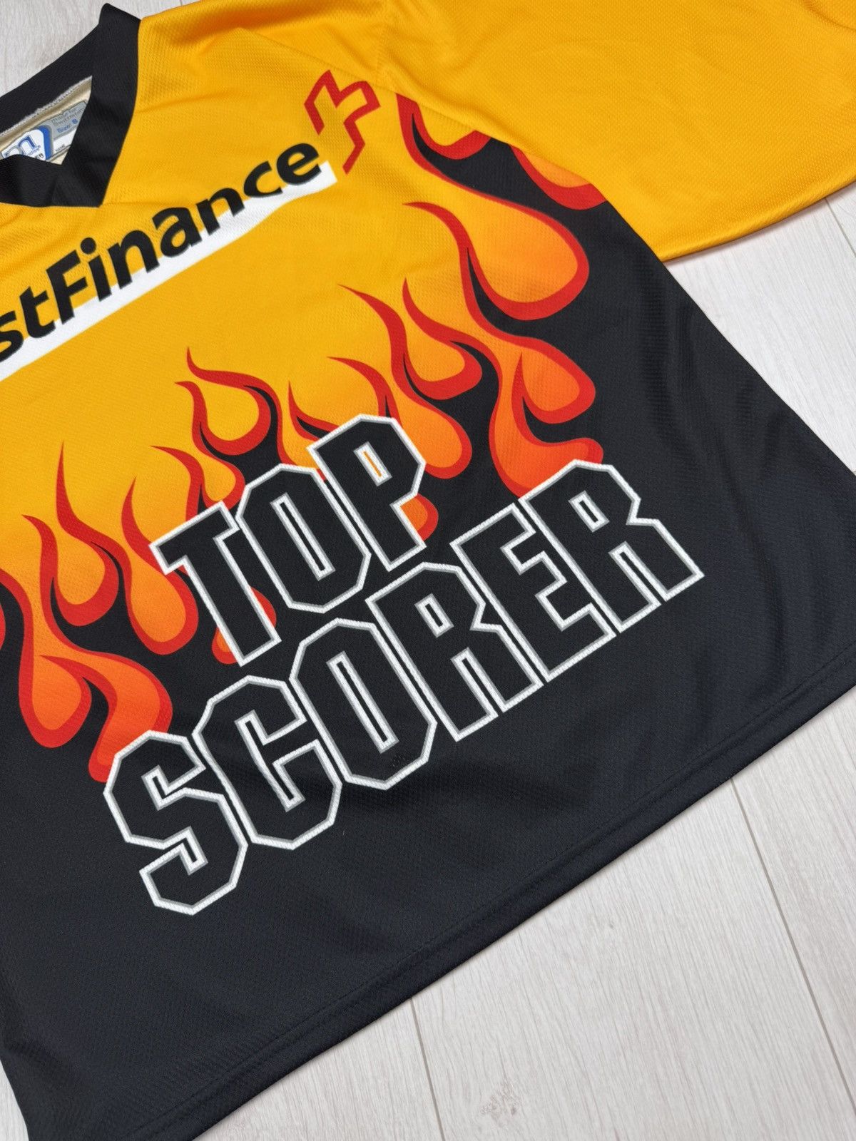 NHL Swiss Ice Hockey Top Scorer Flame 3/4 Sleeve Jersey Shirt Size US S / EU 44-46 / 1 - 2 Thumbnail