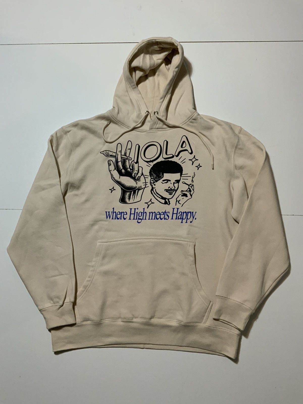 Other Viola Where High Meets Happy Cannabis Smoking Joint Hoodie Size US XL / EU 56 / 4 - 1 Thumbnail