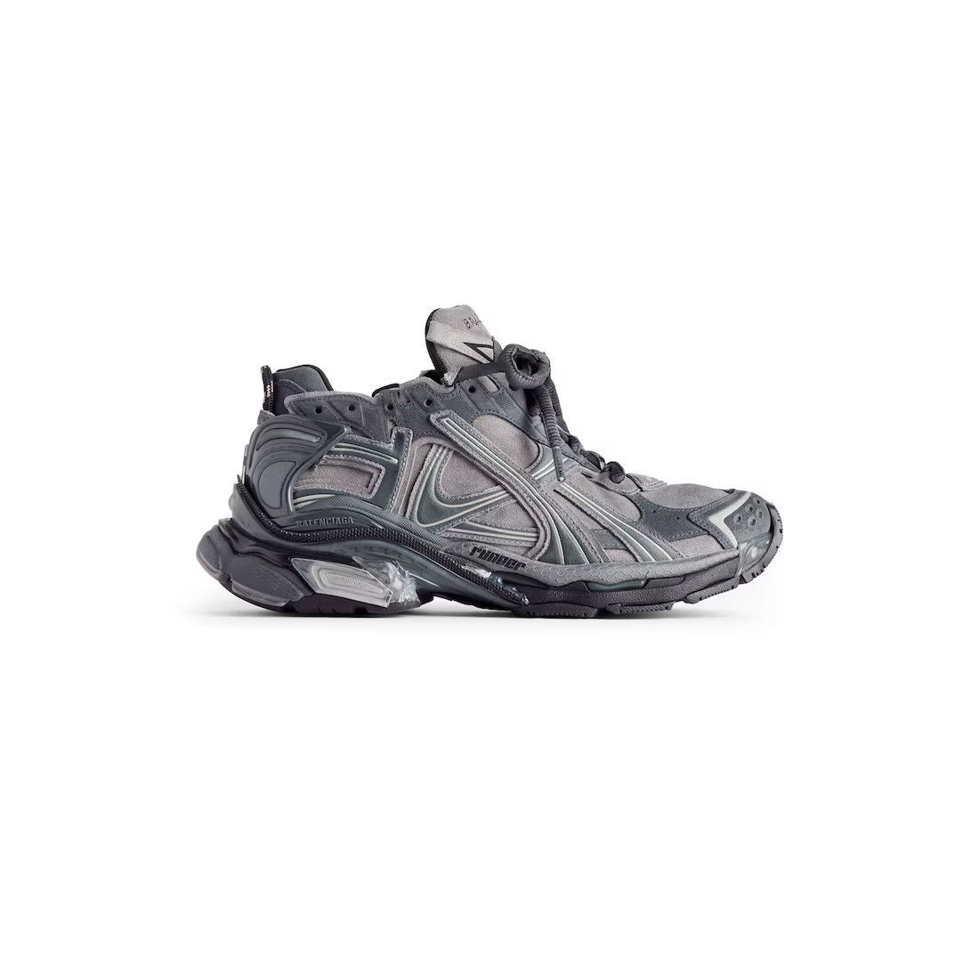 BALENCIAGA Runner $1190 Men's Gray Sneakers New & Authentic
