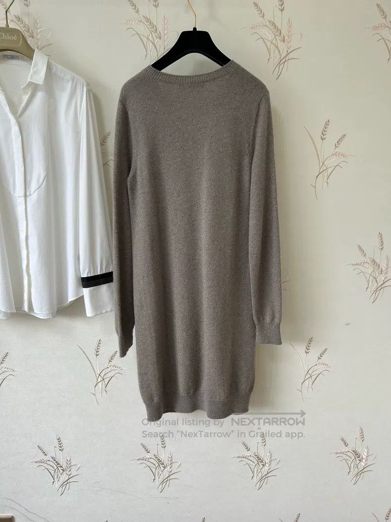 Loro Piana Loro Piana Marron color cashmere knitted dress Size XS / US 0-2 / IT 36-38 - 3 Thumbnail