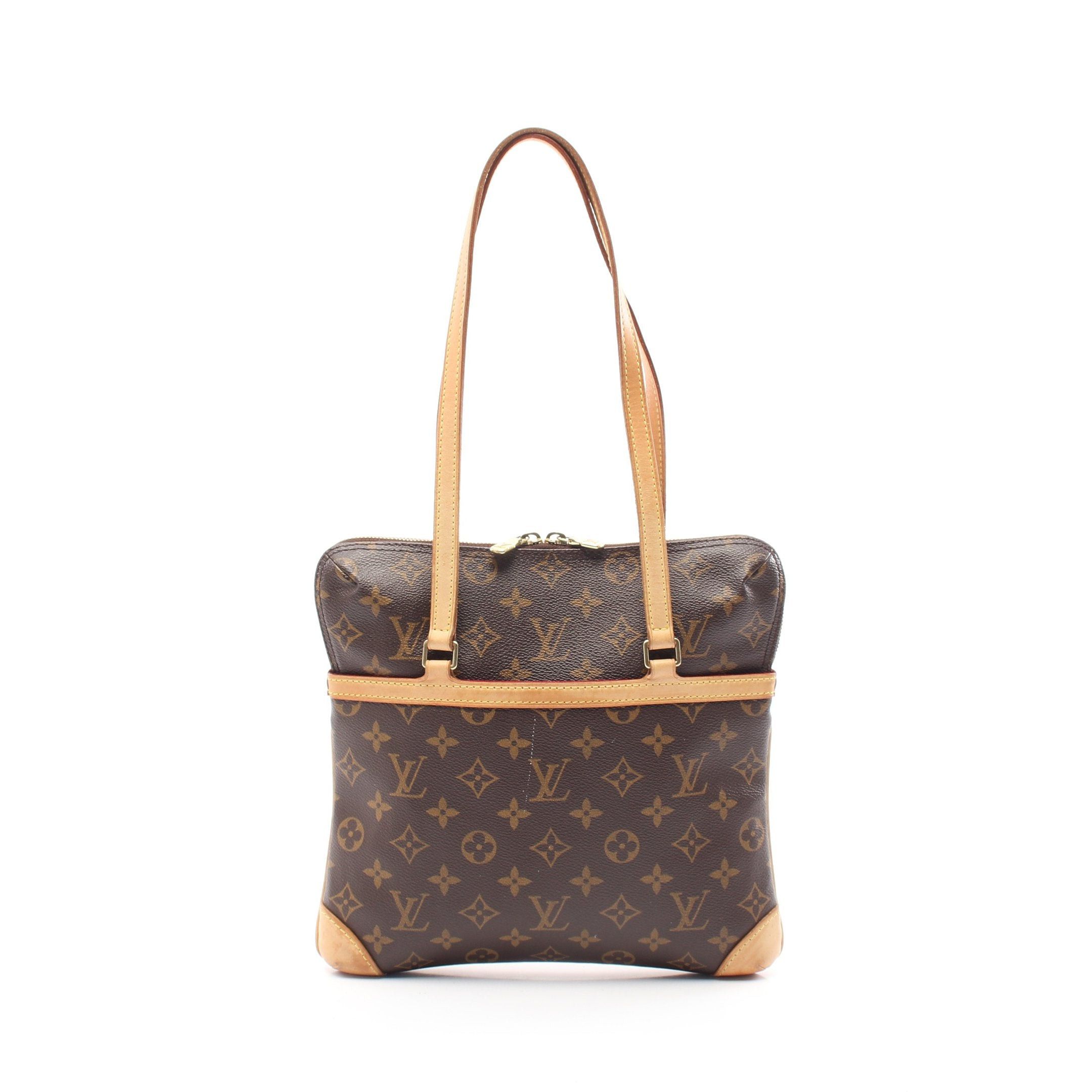 Louis Vuitton Kusan Gm Monogram Shoulder Bag Leather Brown