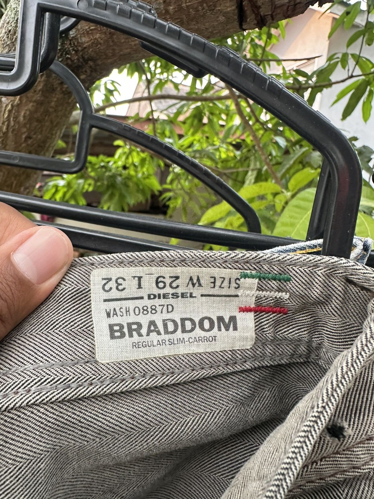 Diesel 👹Vintage Diesel Braddom Thrashed Regular Slim Jeans Size US 28 / EU 44 - 12 Thumbnail