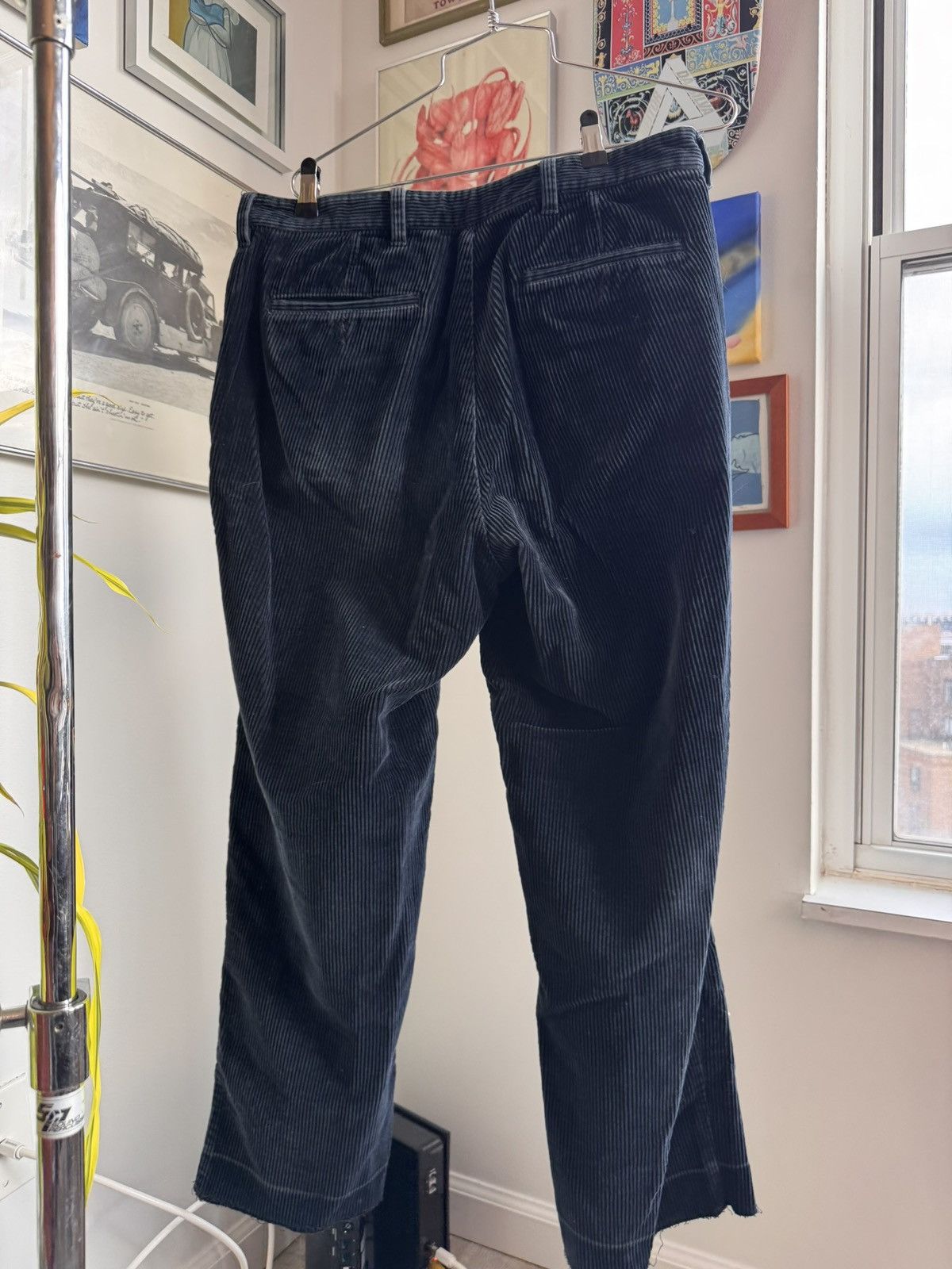 Vintage Vintage Navy Corduroy Pants Size US 34 / EU 50 - 3 Thumbnail