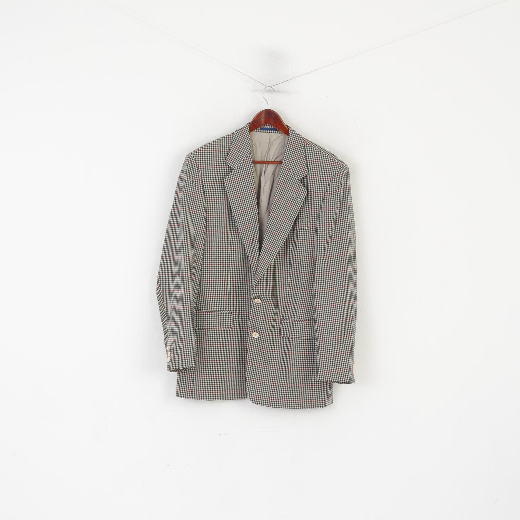 Pierre Cardin Pierre Cardin Paris Men 98 40 Blazer Green Wool Vintage 3070 Size 40R - 2 Thumbnail