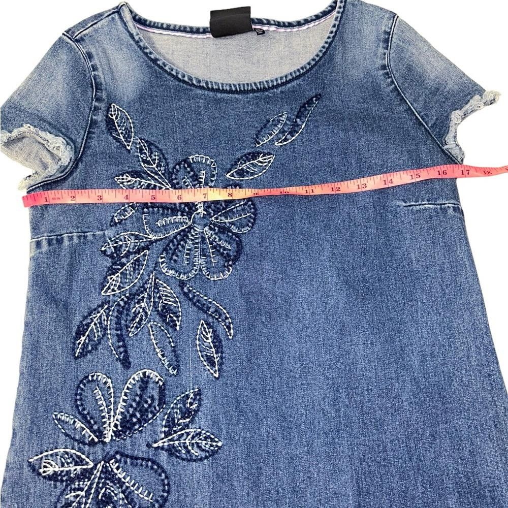 Designer Nanette Lepore l Denim Fringe Dress XS Size XS / US 0-2 / IT 36-38 - 4 Thumbnail