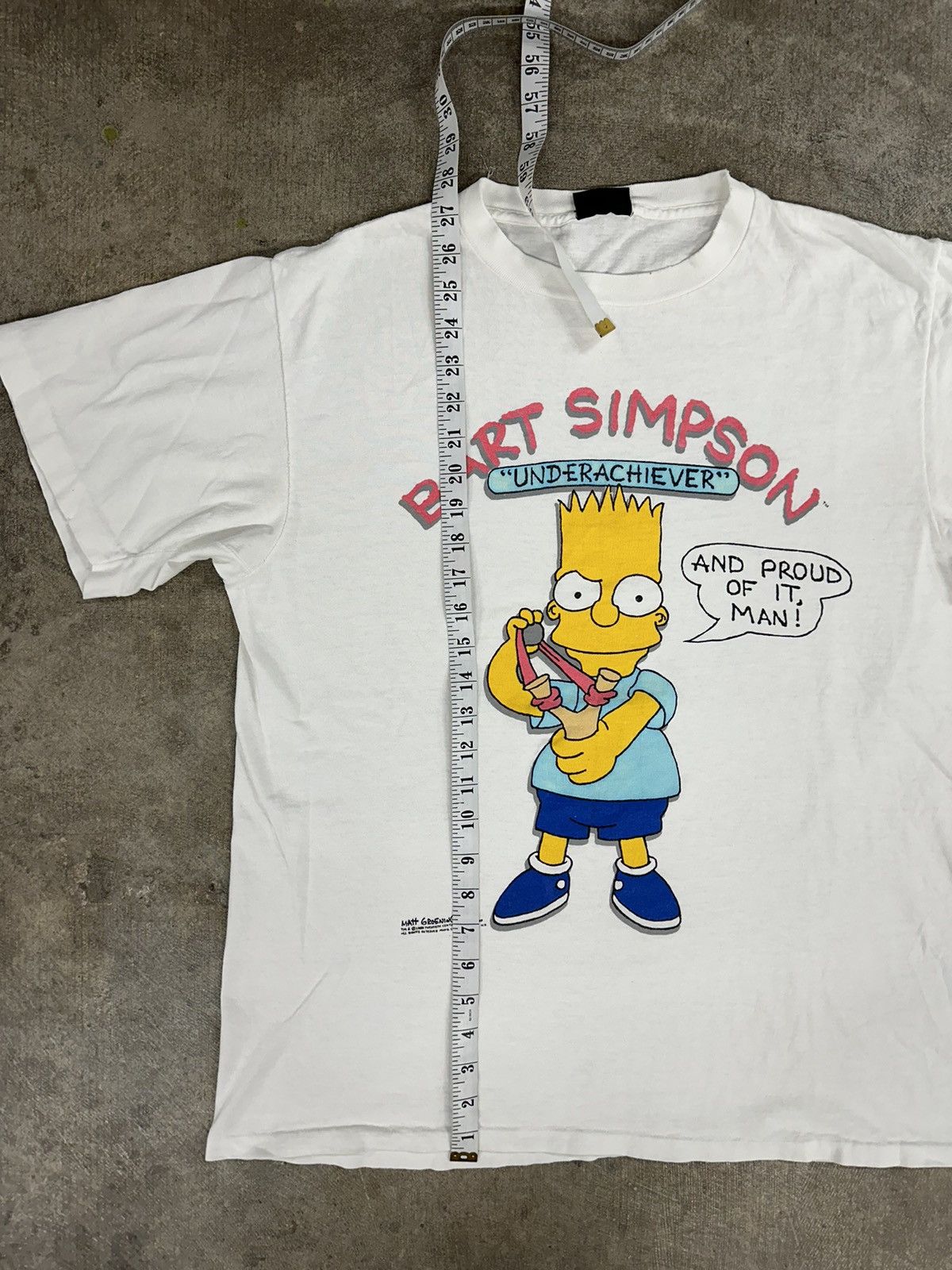 The Simpsons × Vintage Vintage 90s The Simpsons Underachiever Cartoon T-Shirt Size US L / EU 52-54 / 3 - 9 Thumbnail