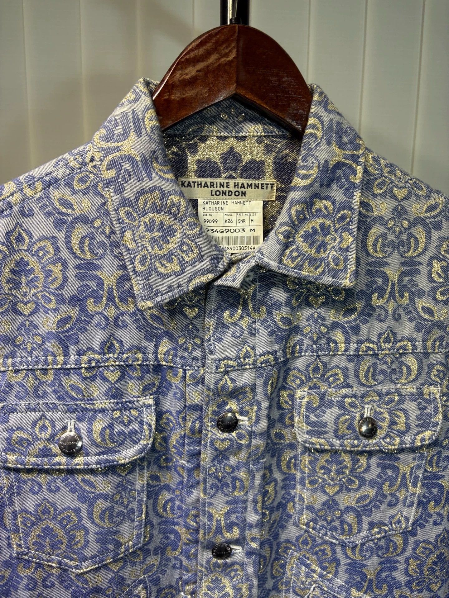 Katharine Hamnett London Katharine Hamnett 00s Denim Jacket Size 46/102/57 Size US M / EU 48-50 / 2 - 3 Thumbnail