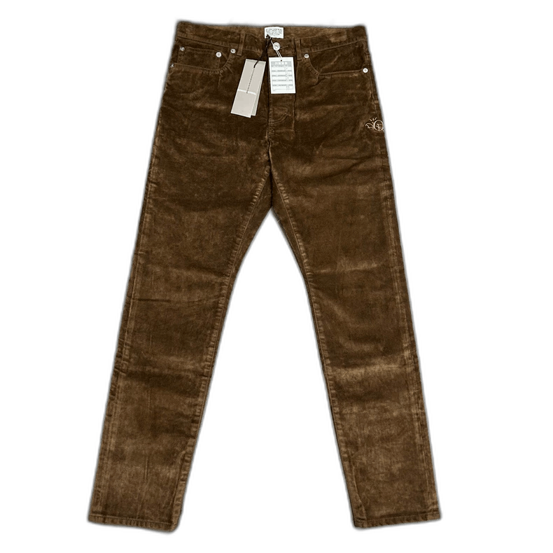 Dior DIOR Travis Scott Brown Velvet Jeans Pants-2506 Size US 30 / EU 46 - 1 Thumbnail