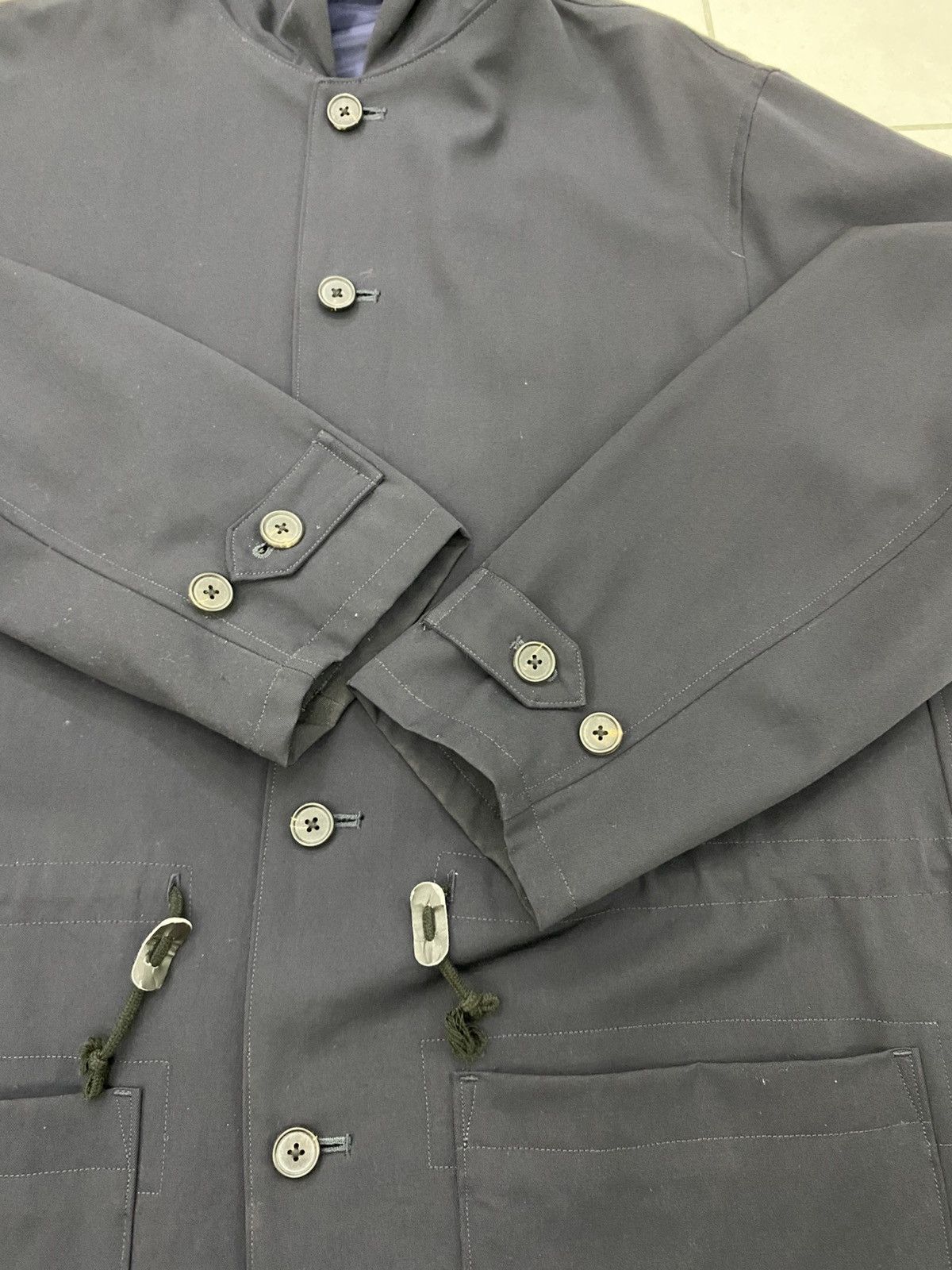 Y's for Men × Yohji Yamamoto Yohji Yamamoto AW98 dark navy blue wool hooded jacket Size US L / EU 52-54 / 3 - 10 Thumbnail