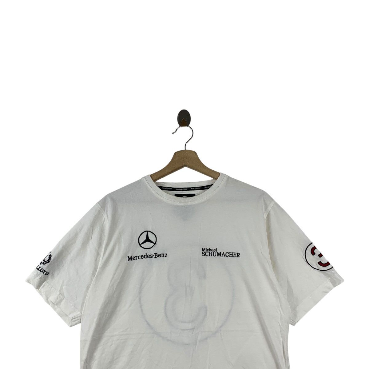 Vintage Vintage MERCEDES BENZ MICHAEL SCHUMACHER Tee Shirt Top Size US M / EU 48-50 / 2 - 2 Thumbnail