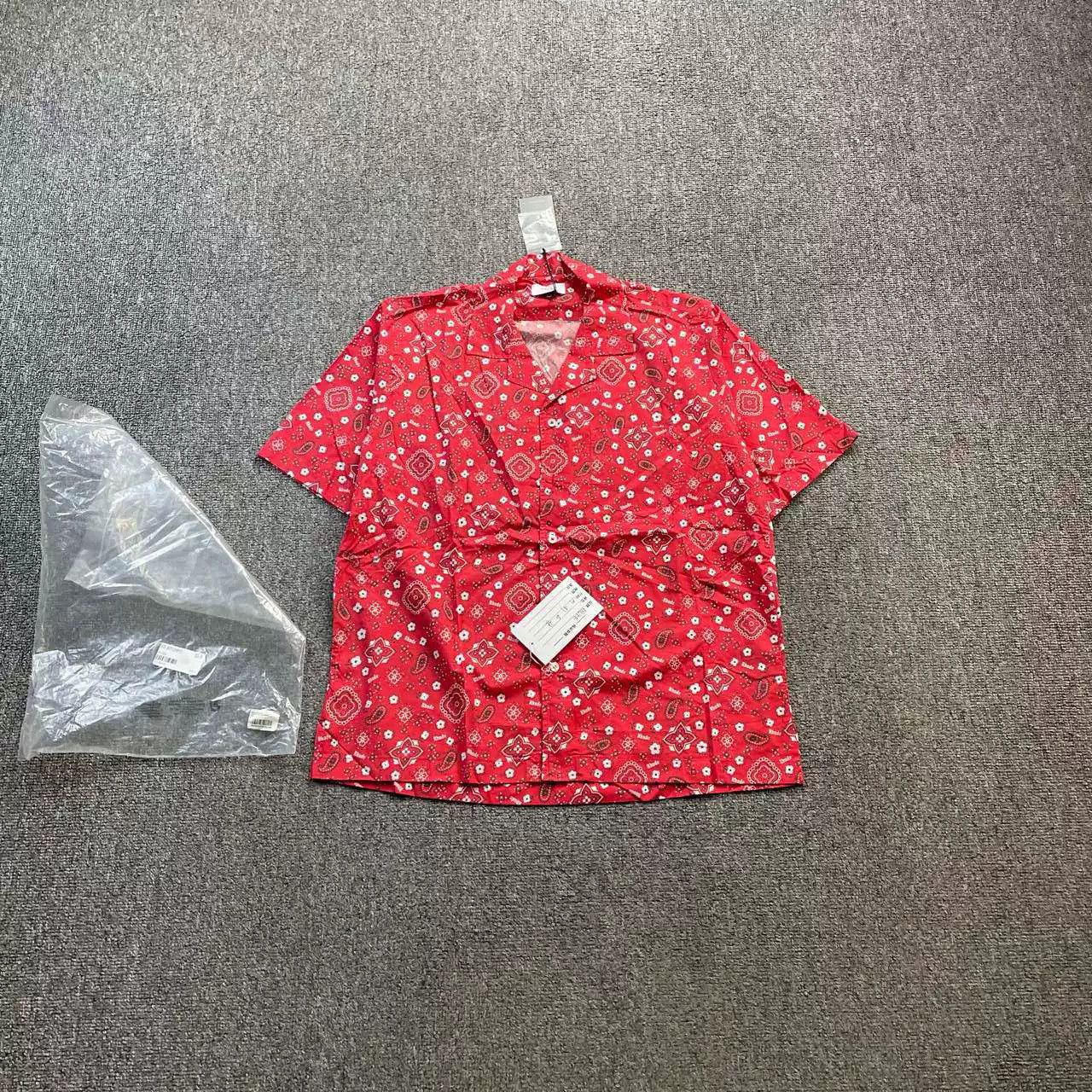 Rhude RHUDE Red Paisley Short-sleeve Shirt Size US XS / EU 42 / 0 - 1 Thumbnail