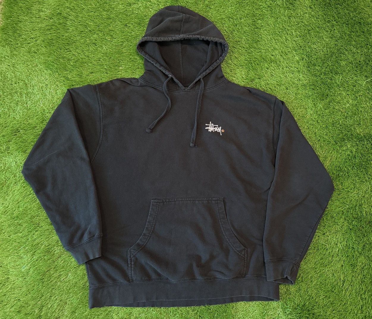 Stussy Vintage Stussy Basic Logo Script Hoodie 90s Made In USA Size US L / EU 52-54 / 3 - 3 Thumbnail