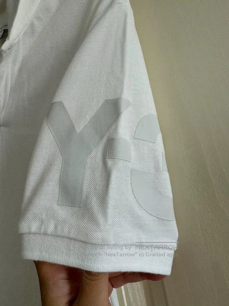 Y-3 Y-3 Yohji Yamamoto White Polo Shirt. Size US S / EU 44-46 / 1 - 4 Thumbnail