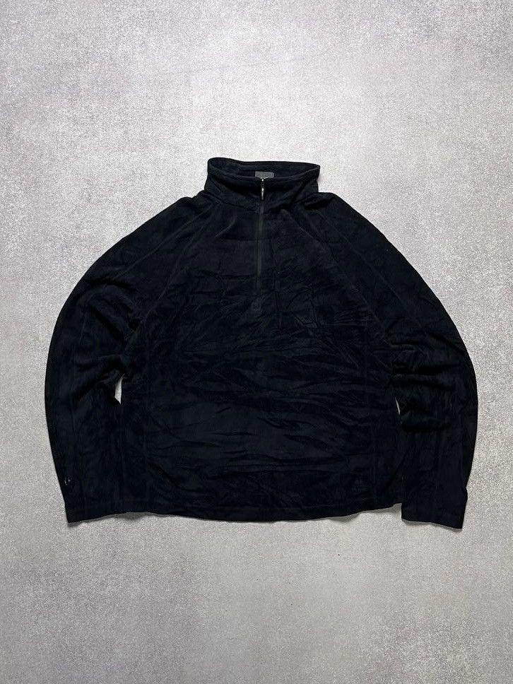 Vintage Vintage Nike ACG Black Fleece Quarter Zip Sweatshirt L Size L / US 10 / IT 46 - 4 Thumbnail
