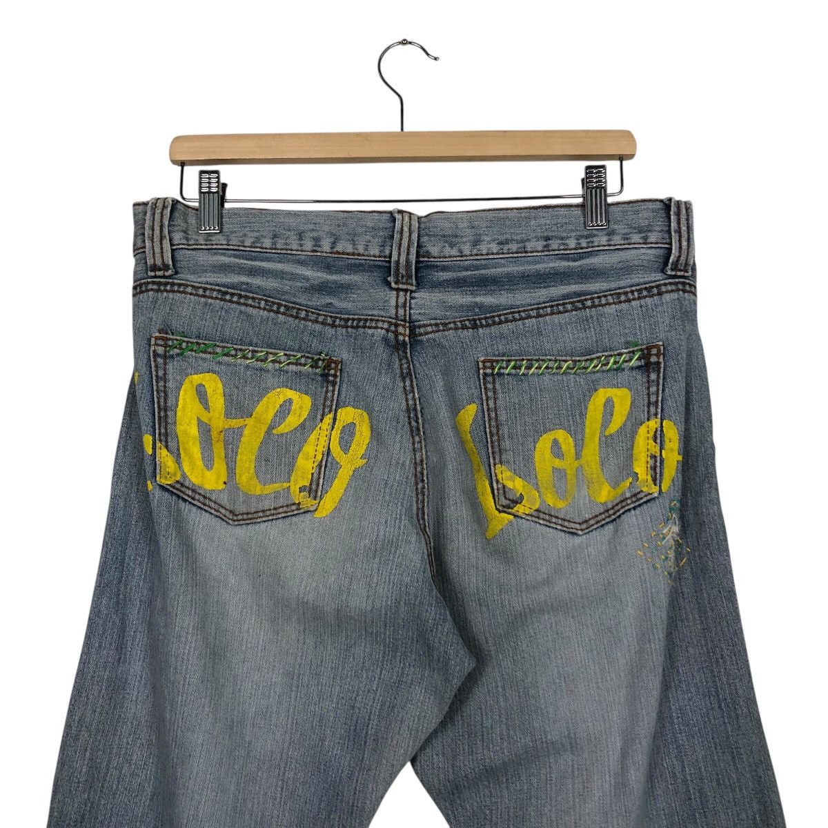 Japanese Brand Hysteric Glamour Distressed Patchwork Denim Size 34" / US 12 / IT 48 - 10 Thumbnail