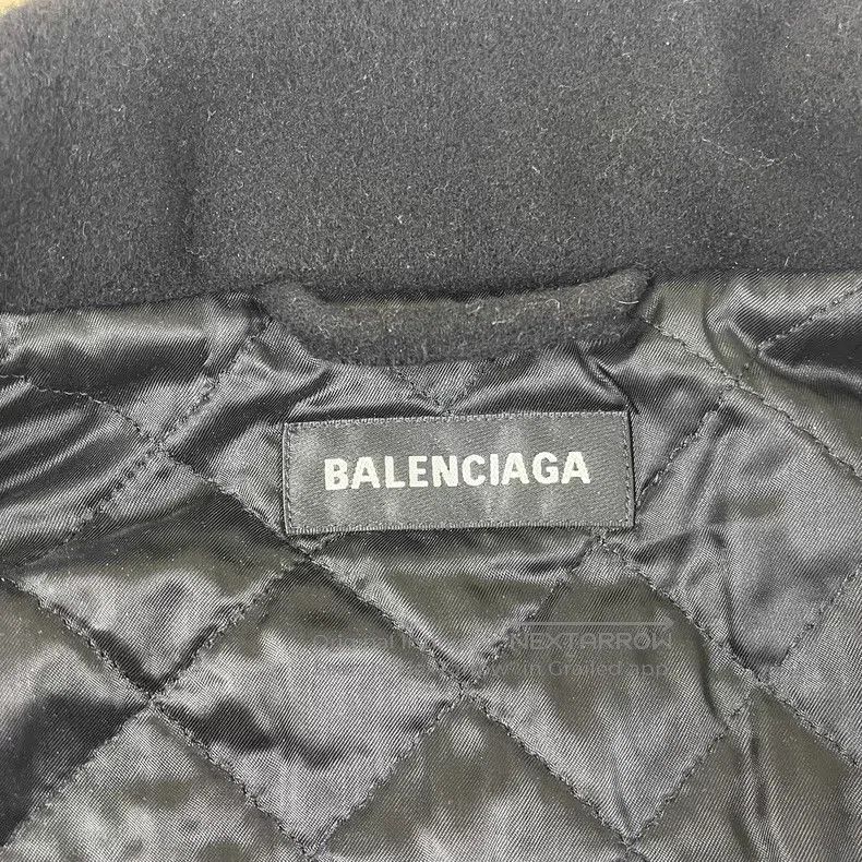 Balenciaga Balenciaga Black zipper wool jacket cotton coat Size M / US 6-8 / IT 42-44 - 4 Thumbnail