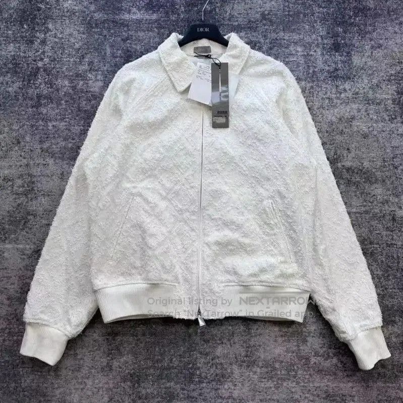 Dior Dior White Cotton Women's Jacket . Size L / US 10 / IT 46 - 1 Thumbnail